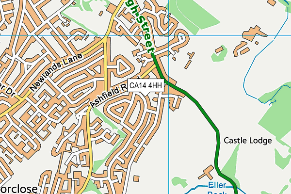 CA14 4HH map - OS VectorMap District (Ordnance Survey)