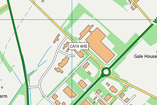 CA14 4HS map - OS VectorMap District (Ordnance Survey)