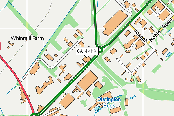 CA14 4HX map - OS VectorMap District (Ordnance Survey)