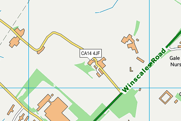 CA14 4JF map - OS VectorMap District (Ordnance Survey)