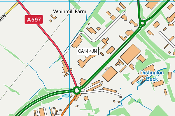 Lakes College (West Cumbria) map (CA14 4JN) - OS VectorMap District (Ordnance Survey)