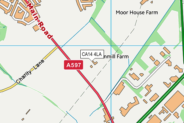 CA14 4LA map - OS VectorMap District (Ordnance Survey)