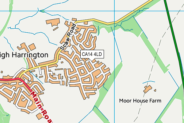 CA14 4LD map - OS VectorMap District (Ordnance Survey)