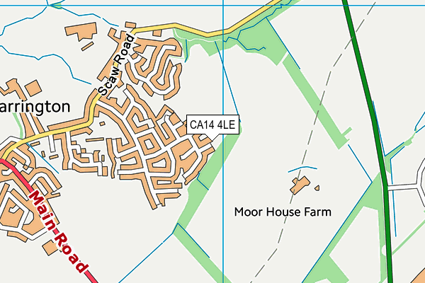 CA14 4LE map - OS VectorMap District (Ordnance Survey)