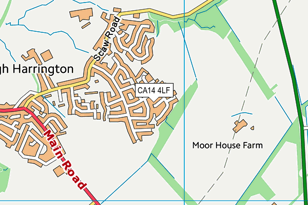 CA14 4LF map - OS VectorMap District (Ordnance Survey)