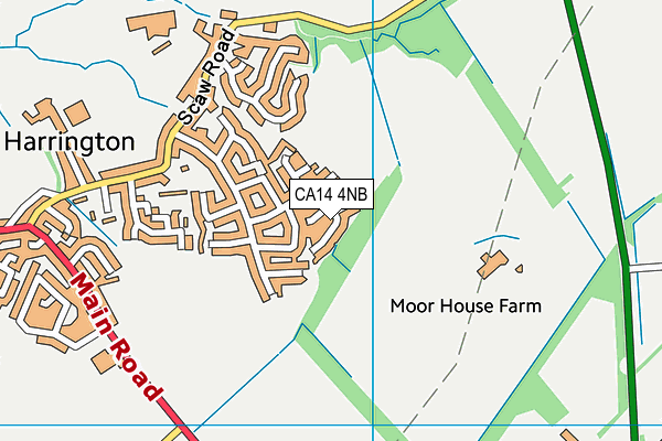 CA14 4NB map - OS VectorMap District (Ordnance Survey)