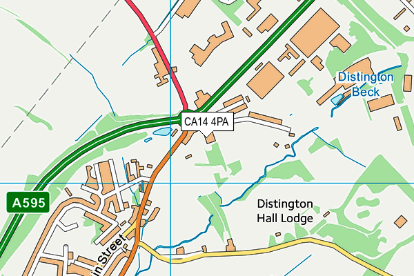 CA14 4PA map - OS VectorMap District (Ordnance Survey)