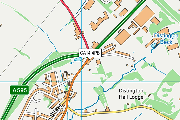 CA14 4PB map - OS VectorMap District (Ordnance Survey)