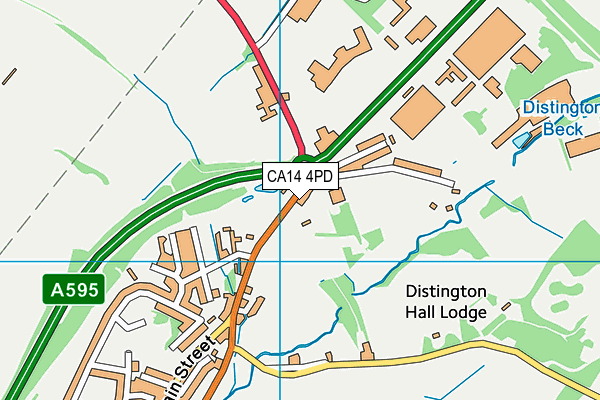 CA14 4PD map - OS VectorMap District (Ordnance Survey)