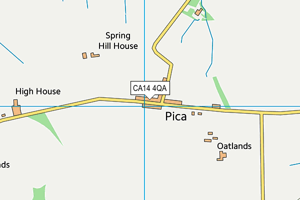 CA14 4QA map - OS VectorMap District (Ordnance Survey)