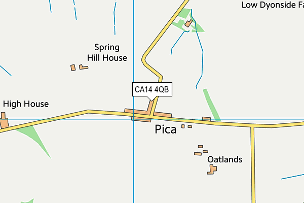 CA14 4QB map - OS VectorMap District (Ordnance Survey)