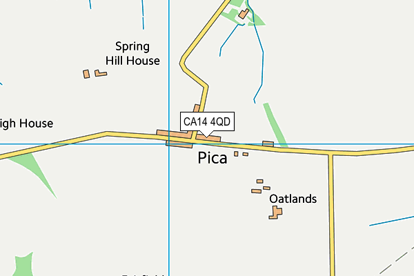 CA14 4QD map - OS VectorMap District (Ordnance Survey)