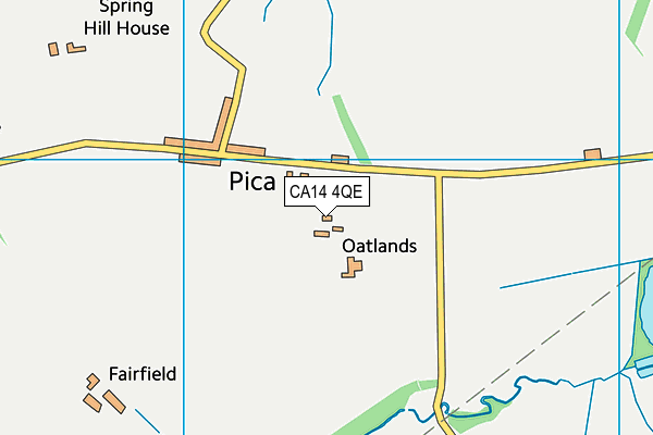 CA14 4QE map - OS VectorMap District (Ordnance Survey)