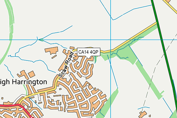 CA14 4QP map - OS VectorMap District (Ordnance Survey)