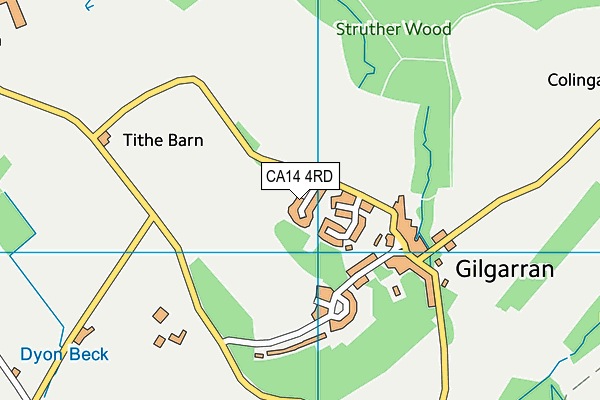 CA14 4RD map - OS VectorMap District (Ordnance Survey)