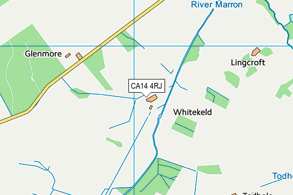 CA14 4RJ map - OS VectorMap District (Ordnance Survey)
