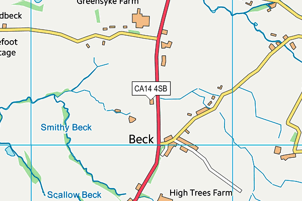 CA14 4SB map - OS VectorMap District (Ordnance Survey)