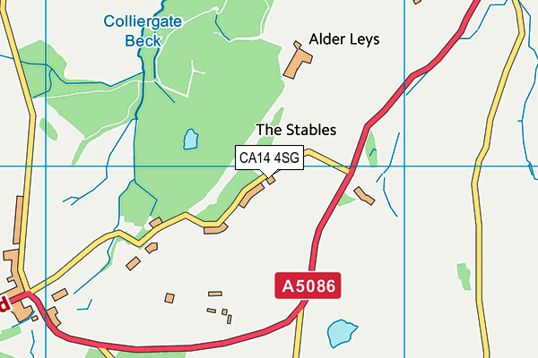 CA14 4SG map - OS VectorMap District (Ordnance Survey)