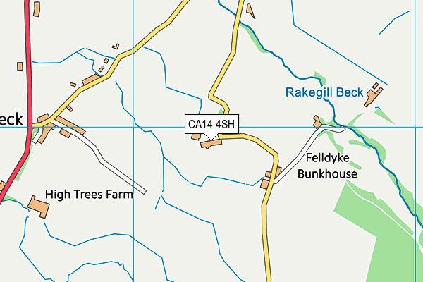 CA14 4SH map - OS VectorMap District (Ordnance Survey)