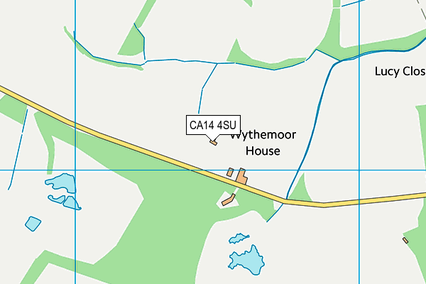 CA14 4SU map - OS VectorMap District (Ordnance Survey)