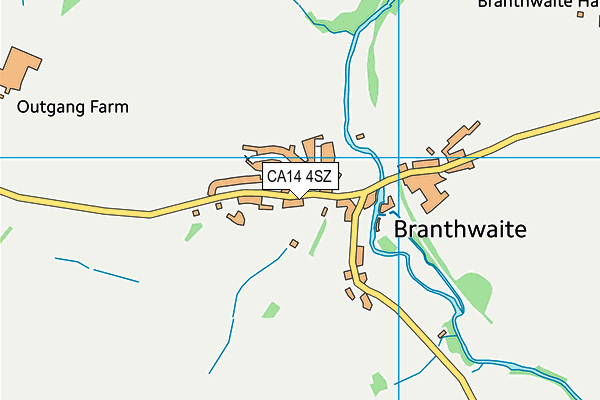CA14 4SZ map - OS VectorMap District (Ordnance Survey)