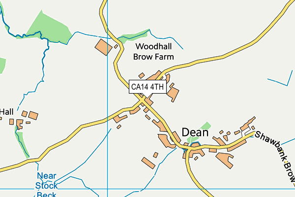 Dean CofE School map (CA14 4TH) - OS VectorMap District (Ordnance Survey)