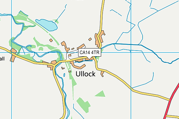CA14 4TR map - OS VectorMap District (Ordnance Survey)