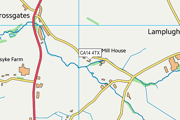 CA14 4TX map - OS VectorMap District (Ordnance Survey)