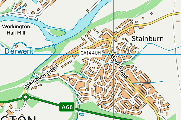 CA14 4UH map - OS VectorMap District (Ordnance Survey)