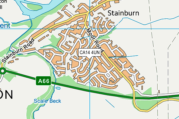 CA14 4UN map - OS VectorMap District (Ordnance Survey)