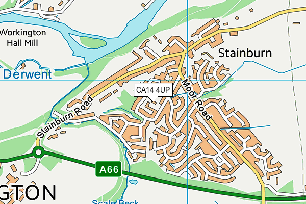 CA14 4UP map - OS VectorMap District (Ordnance Survey)