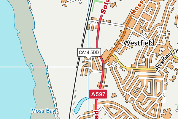 CA14 5DD map - OS VectorMap District (Ordnance Survey)