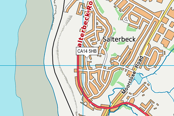 CA14 5HB map - OS VectorMap District (Ordnance Survey)