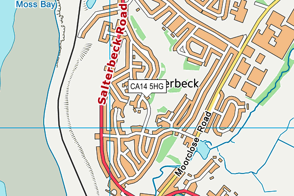 CA14 5HG map - OS VectorMap District (Ordnance Survey)