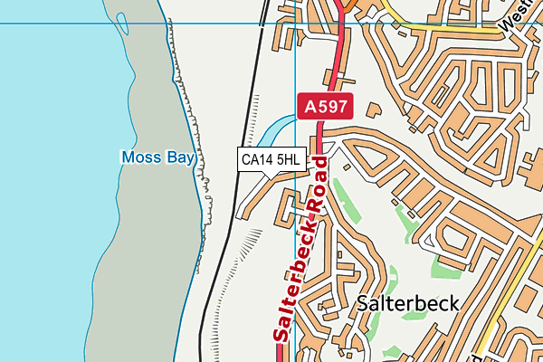 CA14 5HL map - OS VectorMap District (Ordnance Survey)