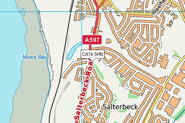 CA14 5HN map - OS VectorMap District (Ordnance Survey)