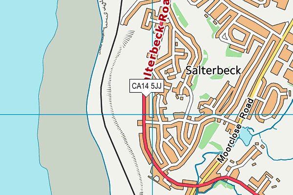 CA14 5JJ map - OS VectorMap District (Ordnance Survey)