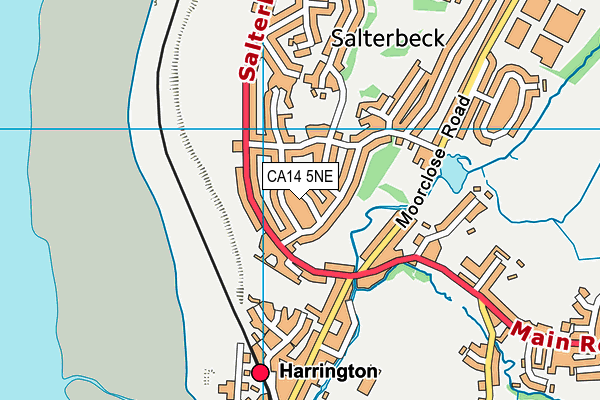 CA14 5NE map - OS VectorMap District (Ordnance Survey)