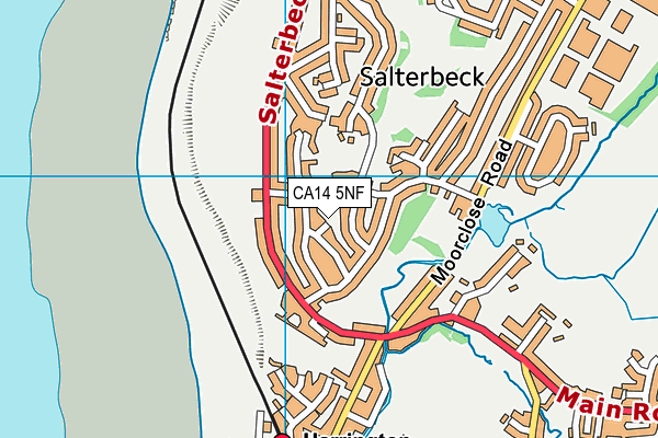 CA14 5NF map - OS VectorMap District (Ordnance Survey)