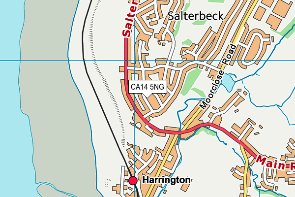 CA14 5NG map - OS VectorMap District (Ordnance Survey)