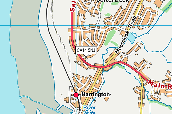 CA14 5NJ map - OS VectorMap District (Ordnance Survey)