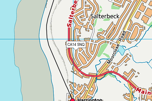 CA14 5NQ map - OS VectorMap District (Ordnance Survey)