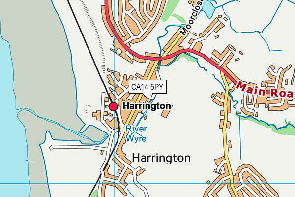 CA14 5PY map - OS VectorMap District (Ordnance Survey)