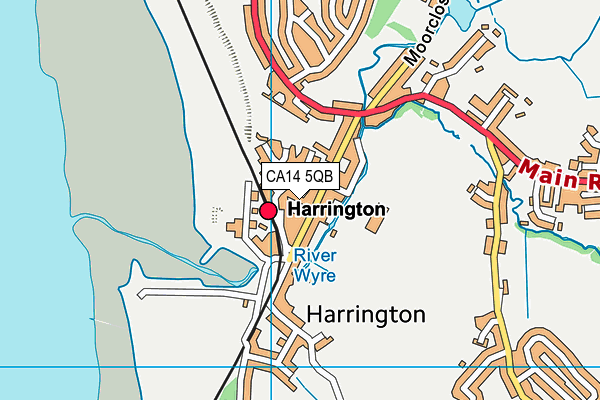 CA14 5QB map - OS VectorMap District (Ordnance Survey)