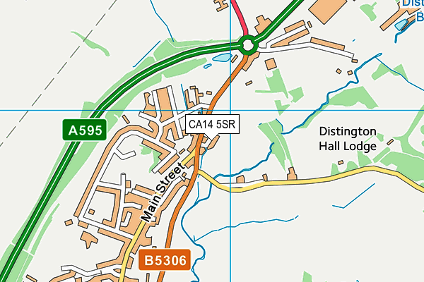 CA14 5SR map - OS VectorMap District (Ordnance Survey)