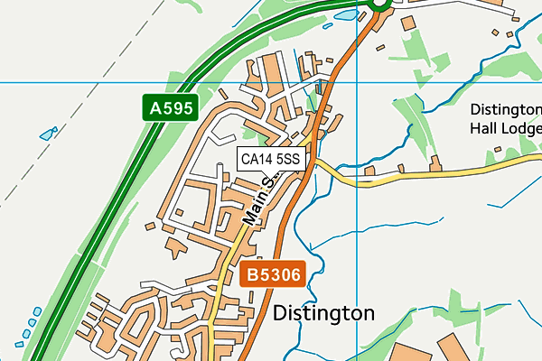 CA14 5SS map - OS VectorMap District (Ordnance Survey)