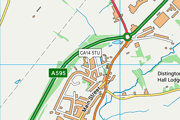 CA14 5TU map - OS VectorMap District (Ordnance Survey)