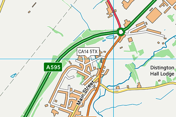 CA14 5TX map - OS VectorMap District (Ordnance Survey)