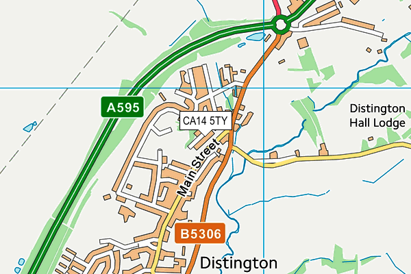 CA14 5TY map - OS VectorMap District (Ordnance Survey)