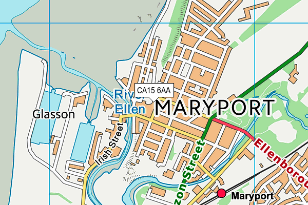 CA15 6AA map - OS VectorMap District (Ordnance Survey)